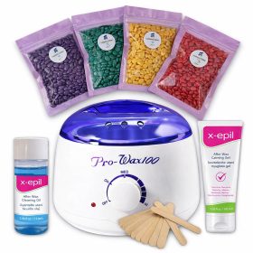   Gyantázó szett, 200gr gyantával, Lemosó és nyugtató olajjal és fa spatulával 