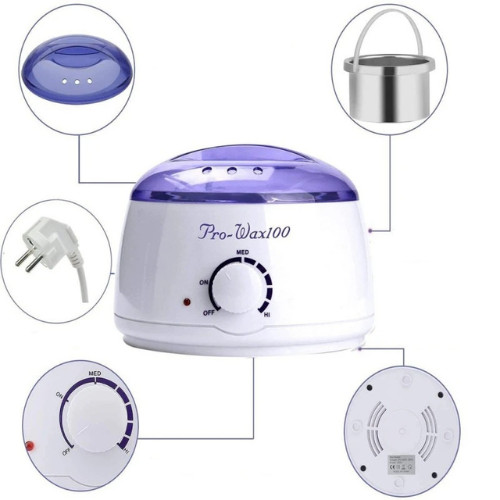 Gyantázó szett, 200gr gyantával, Lemosó és nyugtató olajjal és fa spatulával 