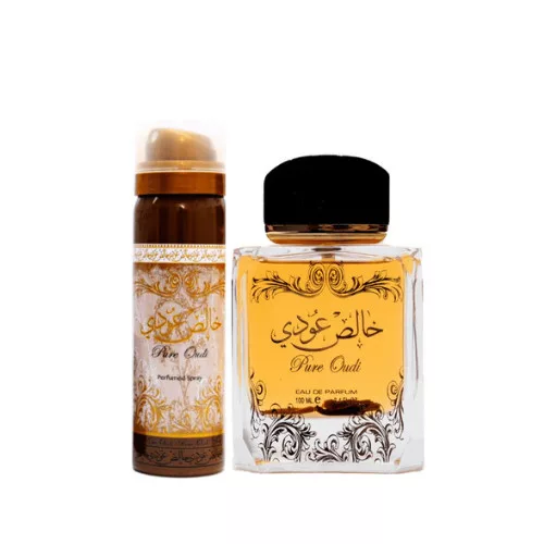 Lattafa Pure Oudi EDP 100ml Férfi Parfüm + dezodor 50 ml