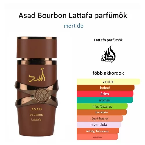 Lattafa Asad Bourbon EDP 100ml Unisex Parfüm