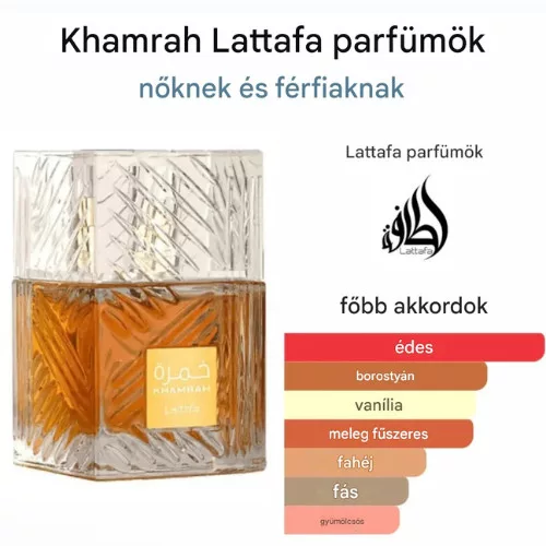 Lattafa Khamrah EDP 100ml Unisex Parfüm