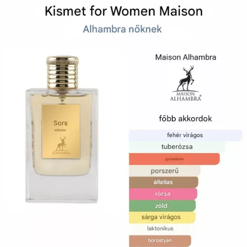 Alhambra Kismet for Women EDP 100ml Női Parfüm