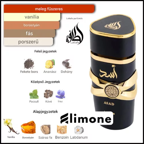 Lattafa Asad EDP 100ml Férfi Parfüm