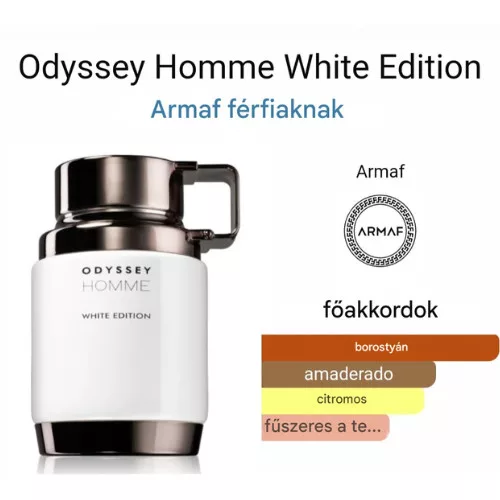 Armaf Odyssey Homme White Edition EDP 100ml Férfi Parfüm